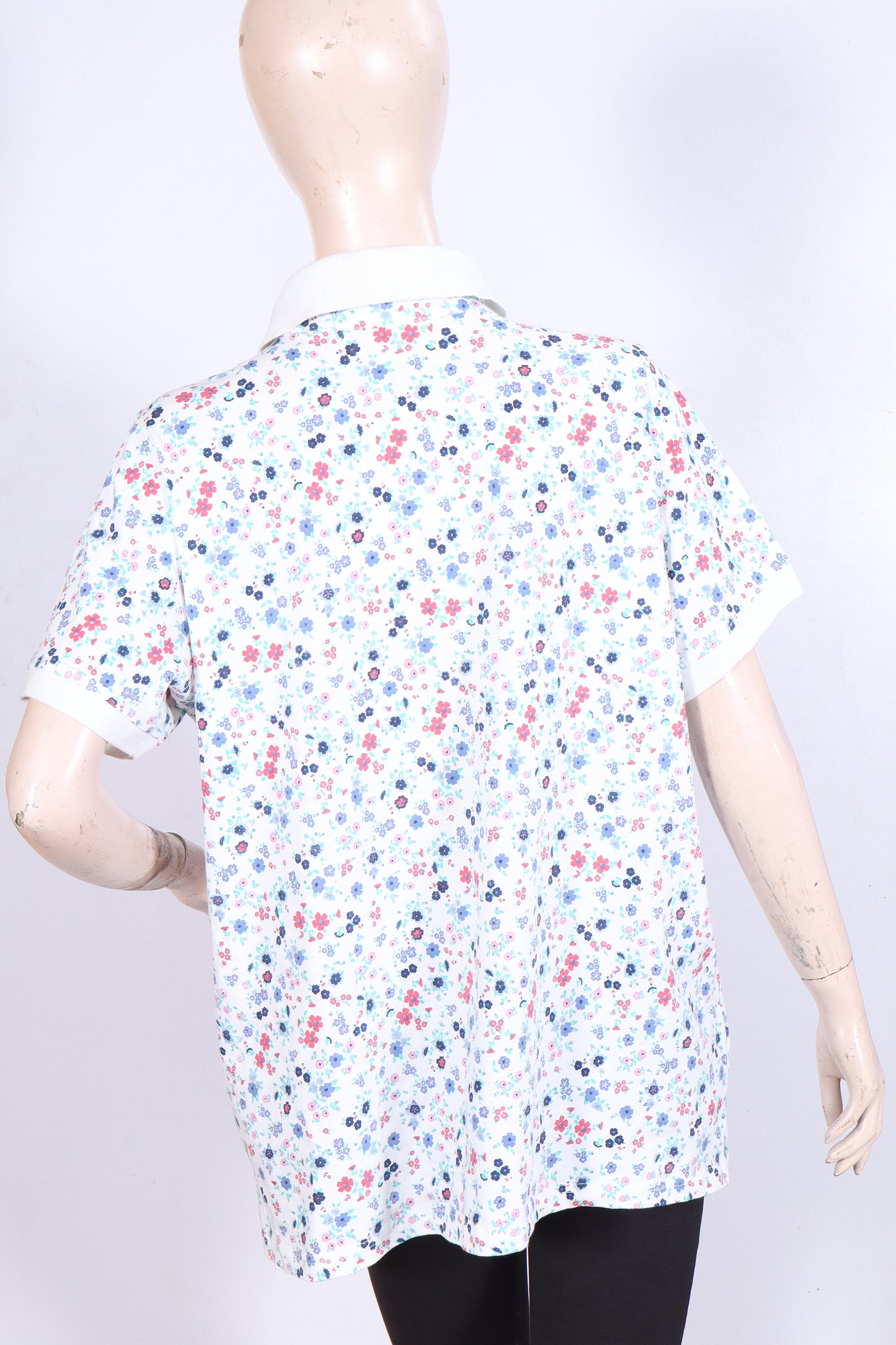 Floral Print Polo Tunic