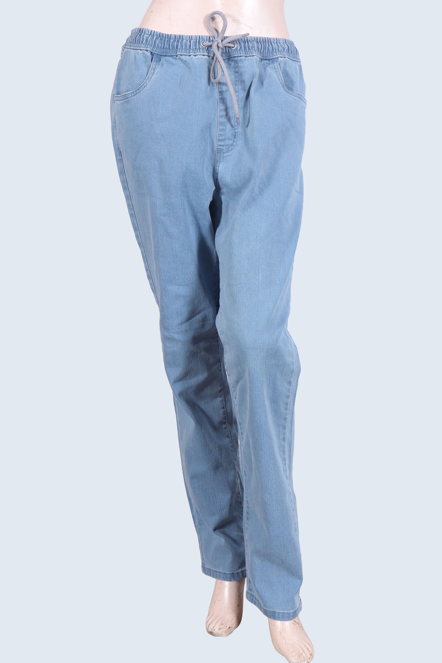 Women's Light Wash Comfort Denim Joggers