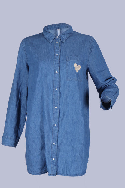Wmen’s Long Denim Shirt