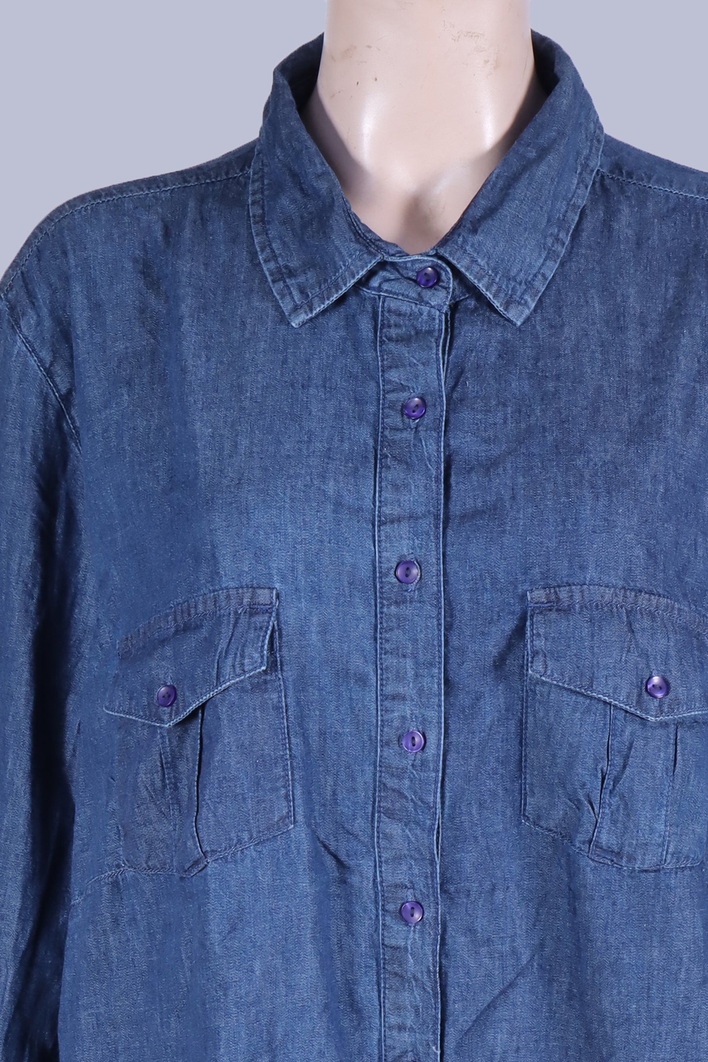 Classic Denim Button-Down Shirt