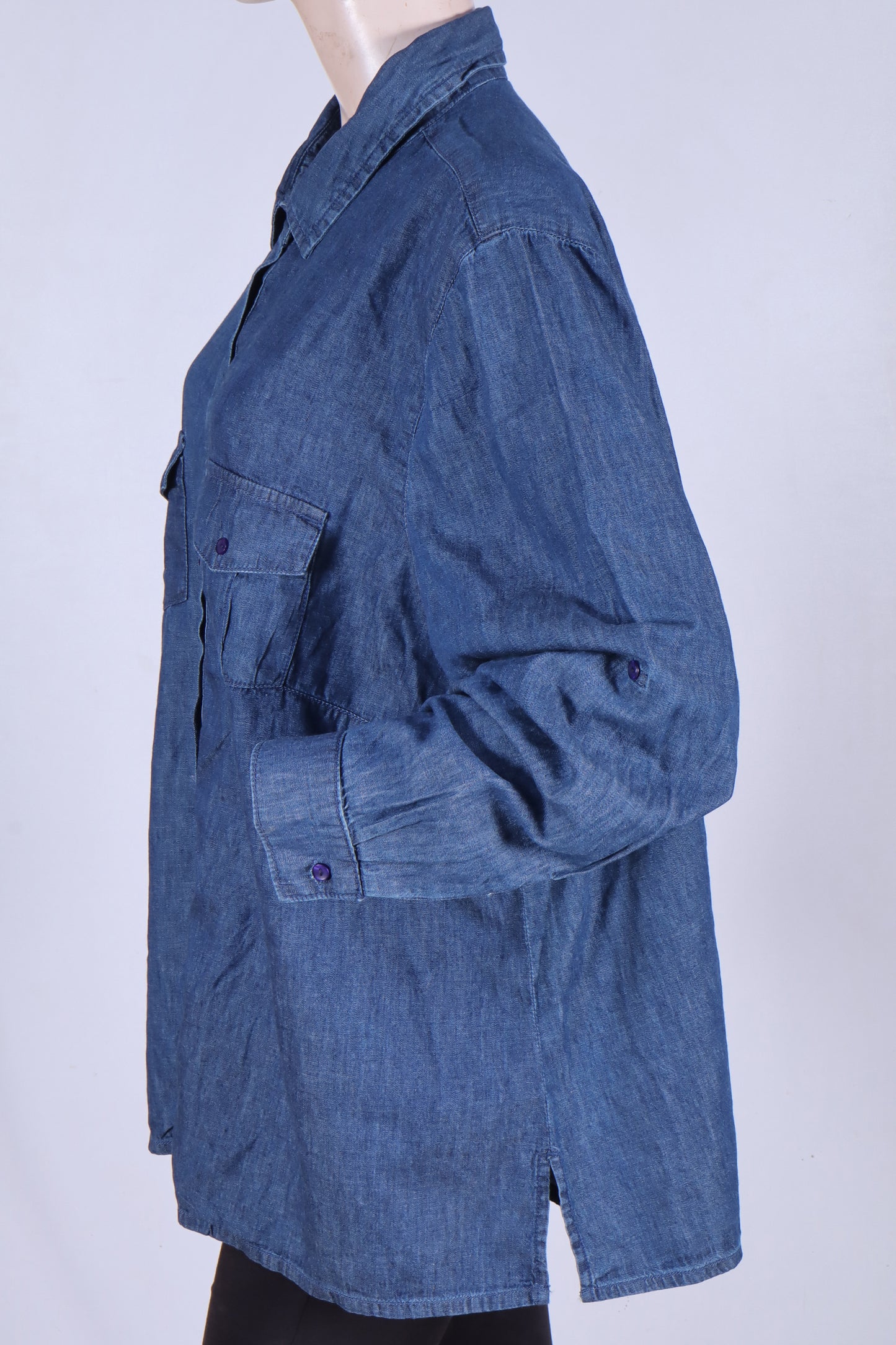Classic Denim Button-Down Shirt