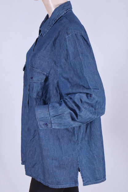 Classic Denim Button-Down Shirt