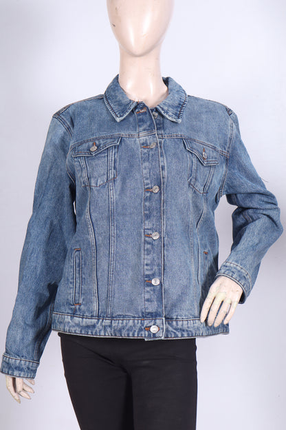 Classic Mid-Wash Denim Jacket