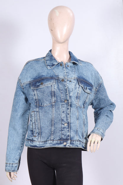 Acid Wash Oversized Denim Jacket