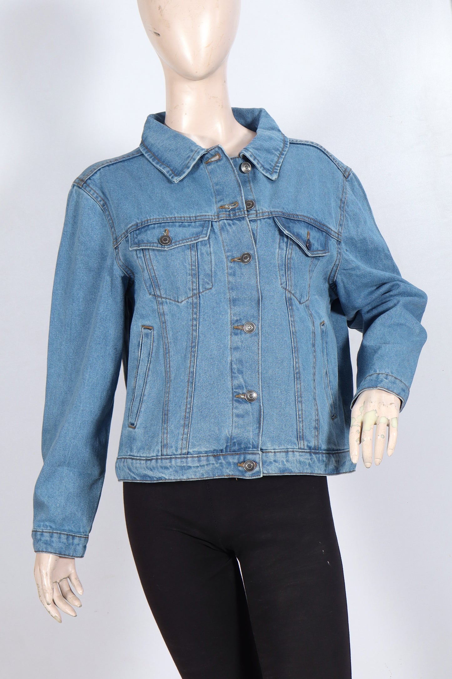 Classic Mid-Wash Denim Jacket