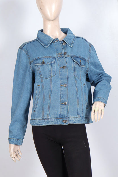 Classic Mid-Wash Denim Jacket