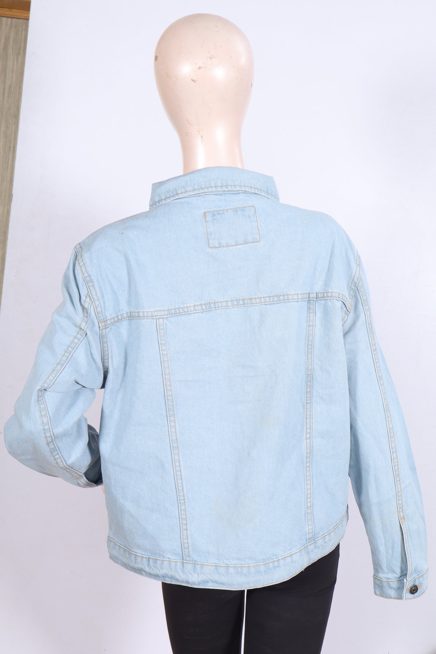 Classic Light Wash Denim Jacket   Minor Defect