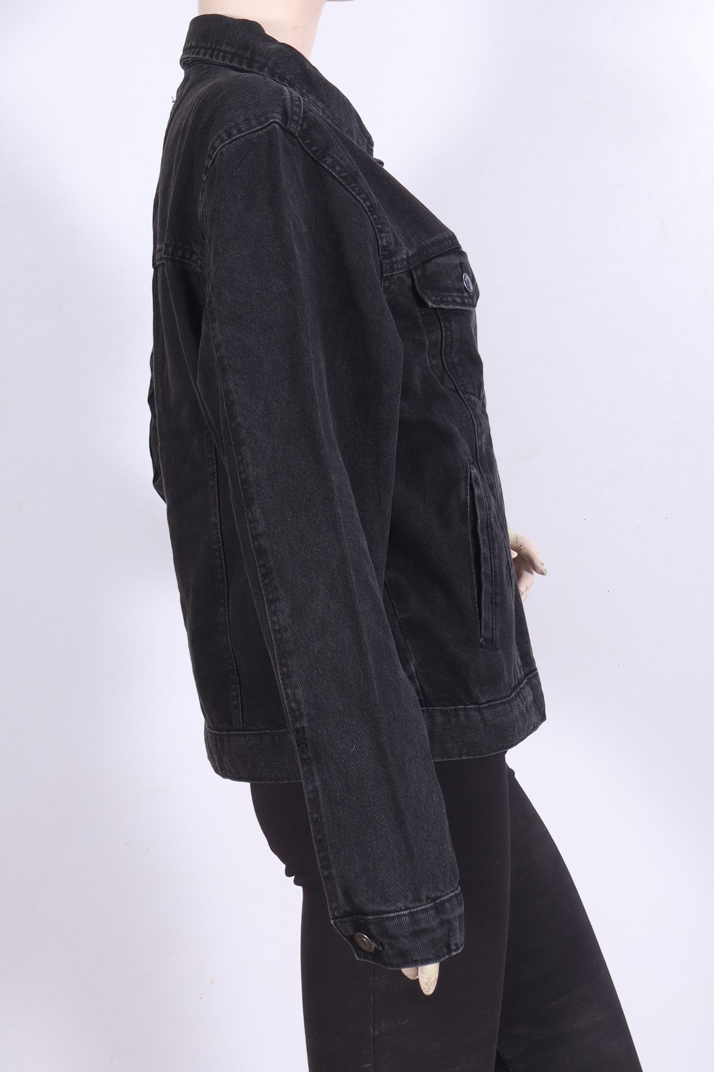 Classic Black Denim Jacket