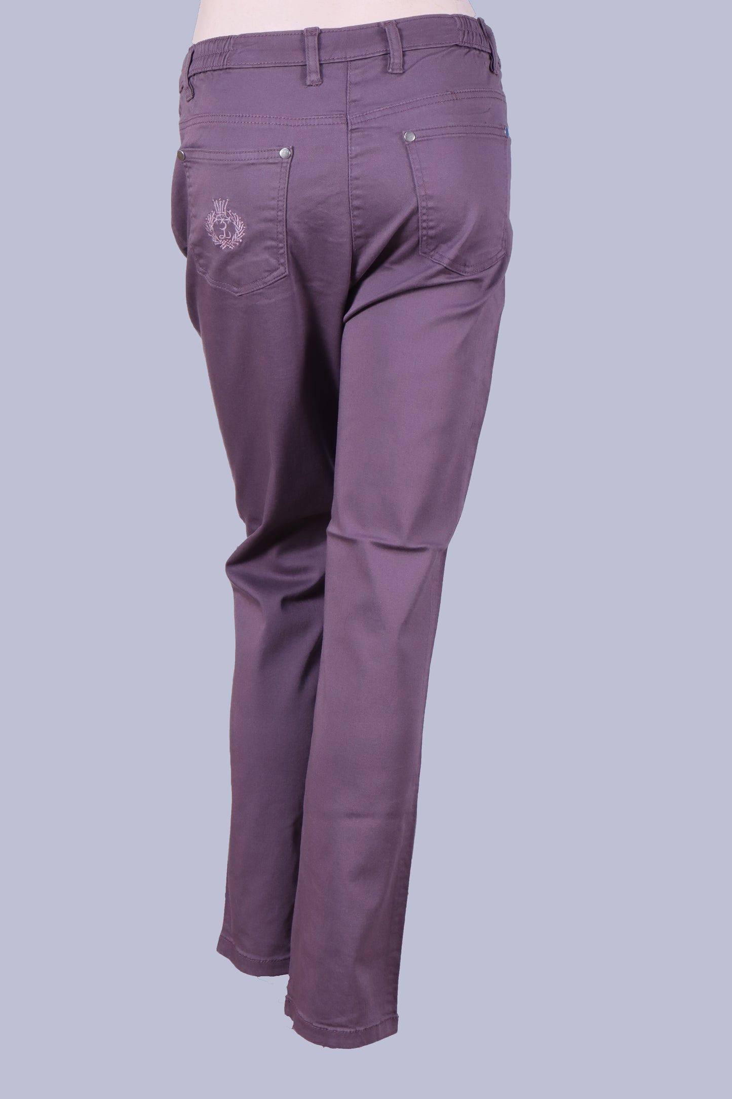 Embroidered Pocket Twill Pant