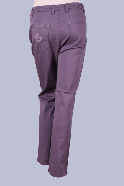 Embroidered Pocket Twill Pant