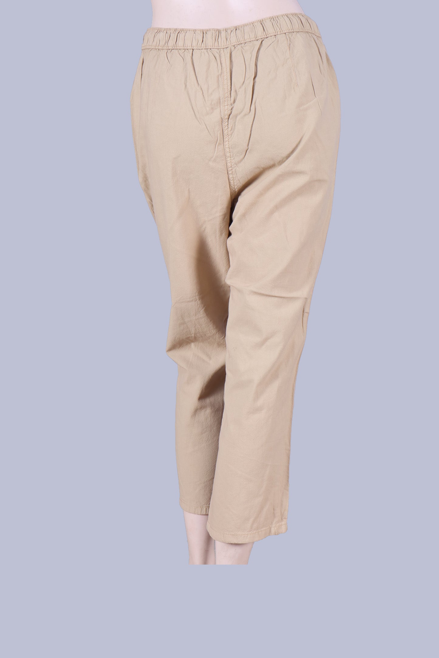 Women Flat-Front Straight-Fit Pants with Drawstrings