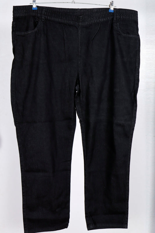Women's Plus Size Comfort Waist Pull-On Denim Jeggings – Dark Wash