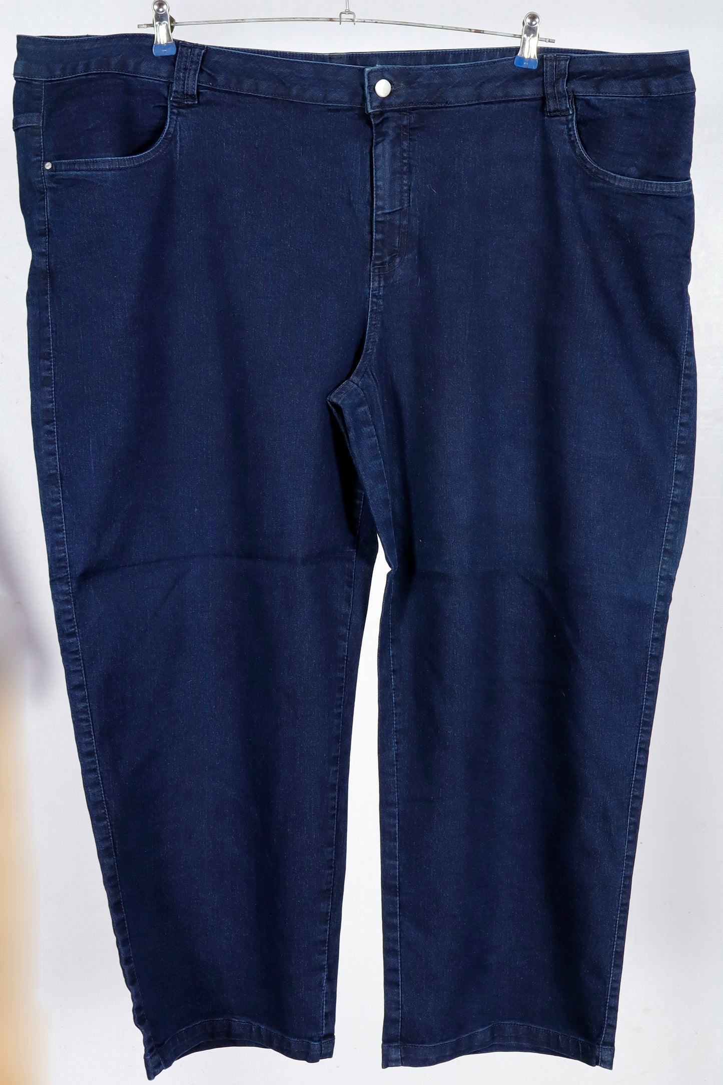Classic Dark Wash Straight-Leg Jeans