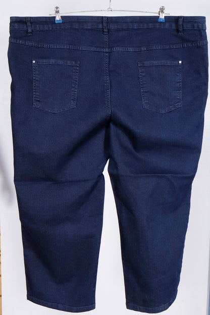 Classic Dark Wash Straight-Leg Jeans