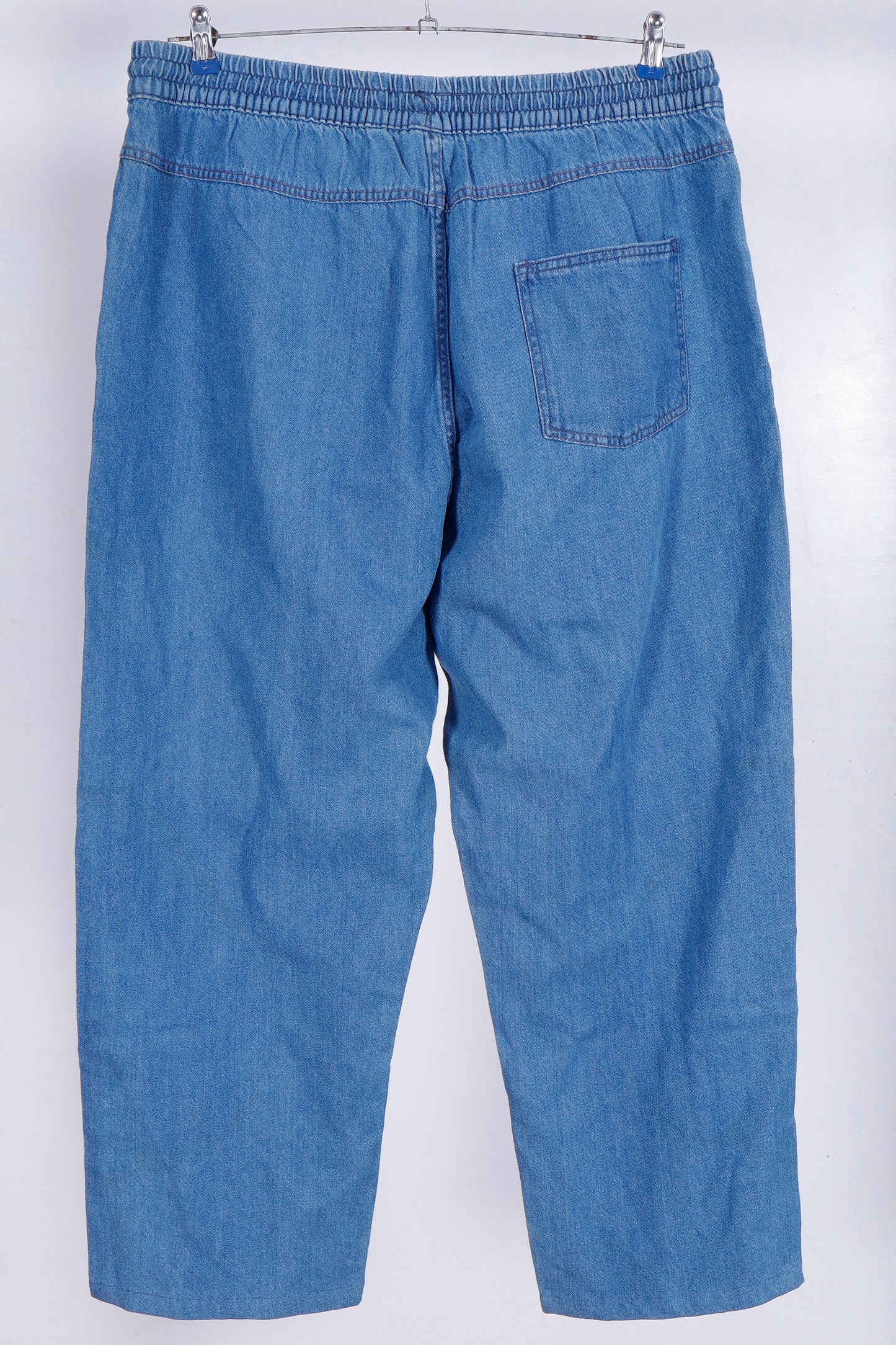 Light Wash Denim Joggers minor Defect