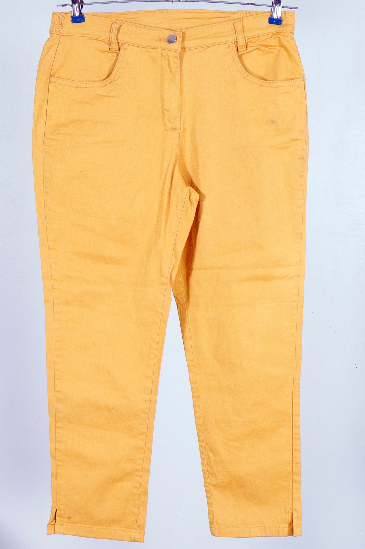 Mustard Yellow Cropped Trousers Minor Defect