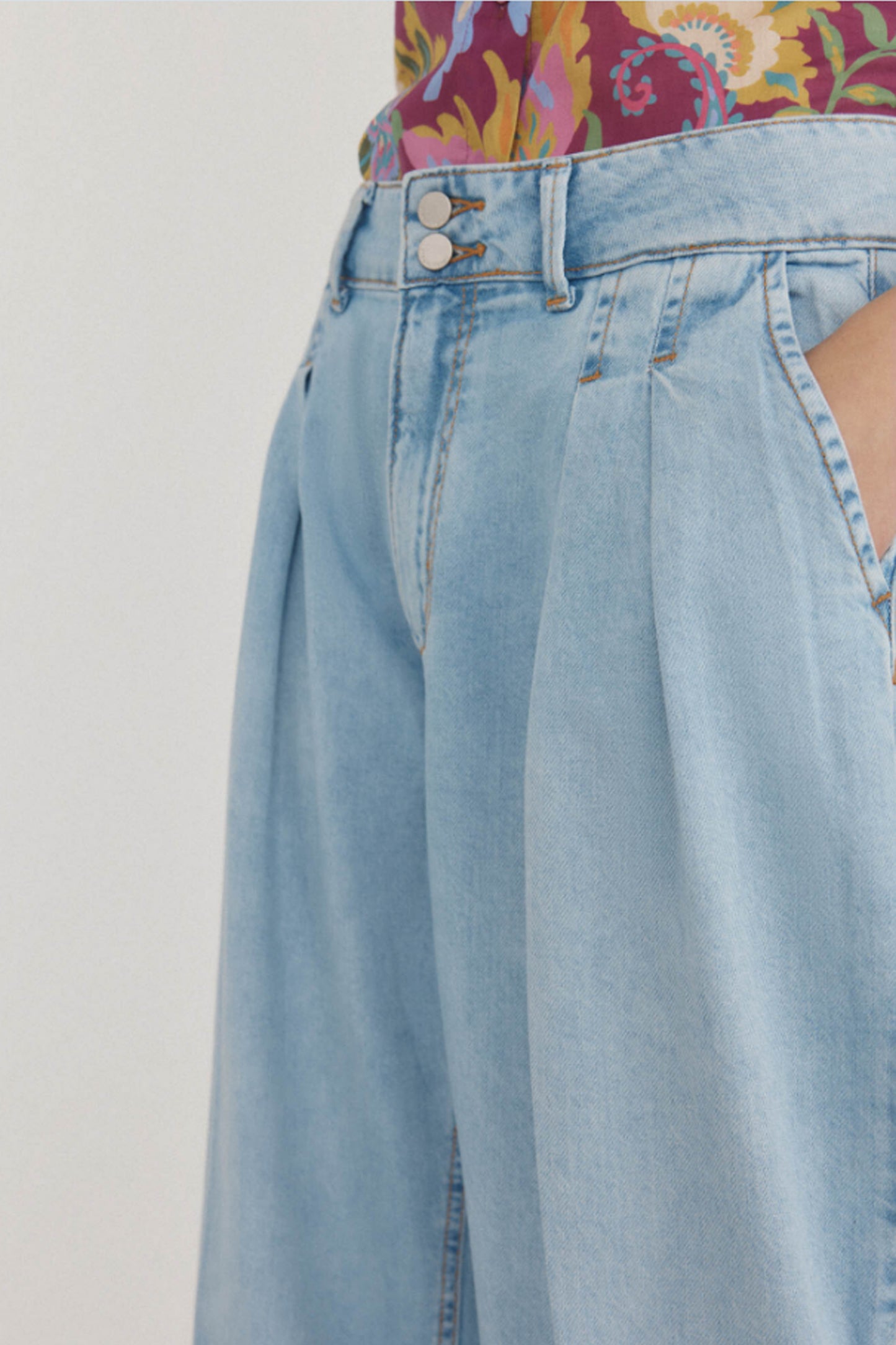 Jeans wide leg full length