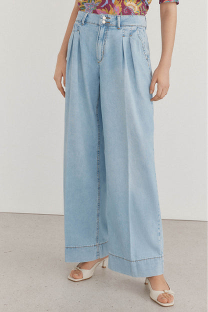 Jeans wide leg full length