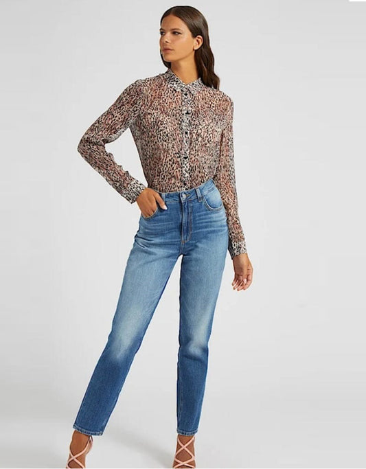 Mom Fit Denim Pants