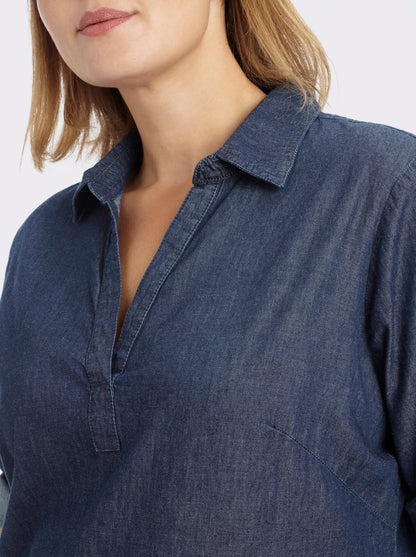 Sheego's Denim Long Top