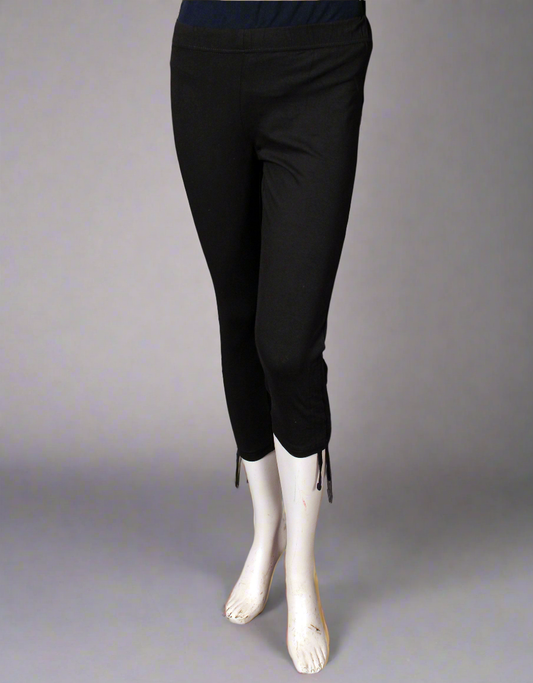 Pure Cotton Lycra Capri for Women |Women 3/4th Cotton Plain Capri