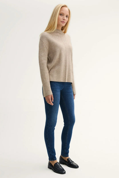 TTKATE Skinny Pull-on jeans rinsed blue denim