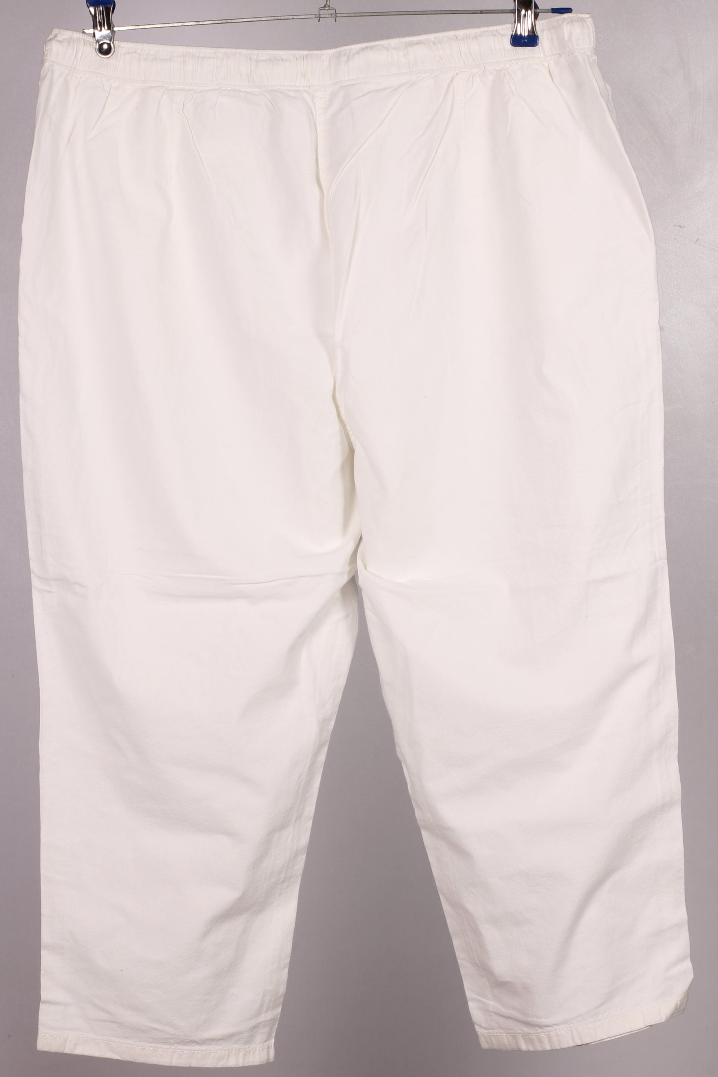 Women’s Relaxed Cotton Drawstring Pants – Off-White