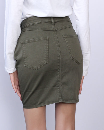 Cargo Style denim skirt