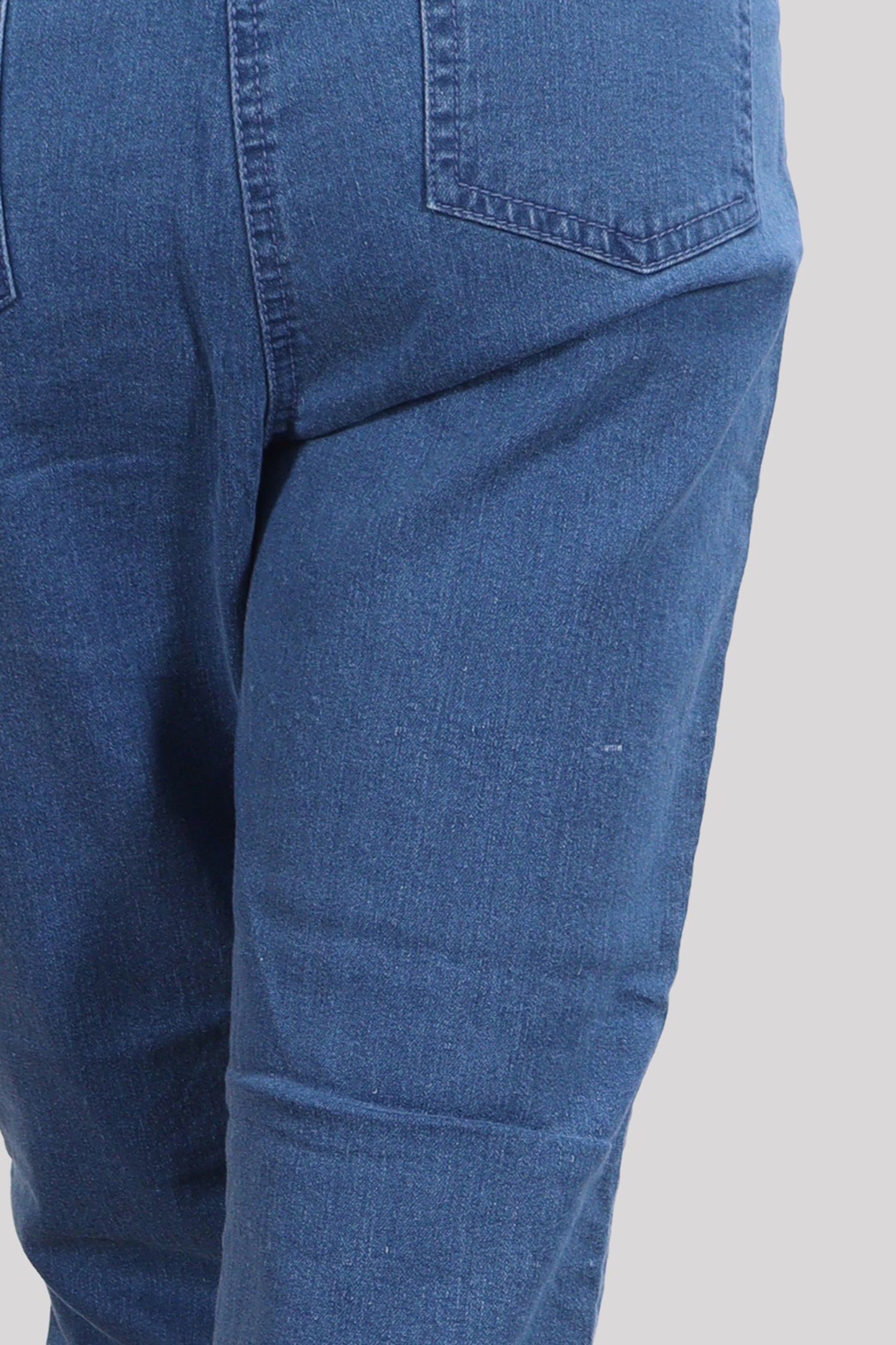 Side-Stripe Elastic Waist Comfort Denim Jeggings ( Minor Defect )