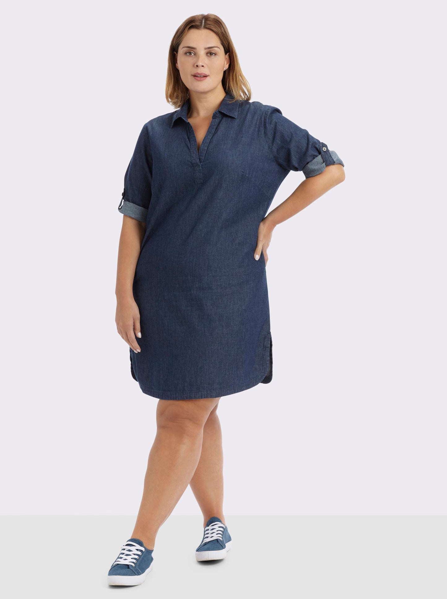 Sheego's Denim Long Top