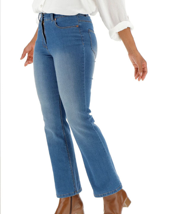 Mid Rise Bootcut Pants