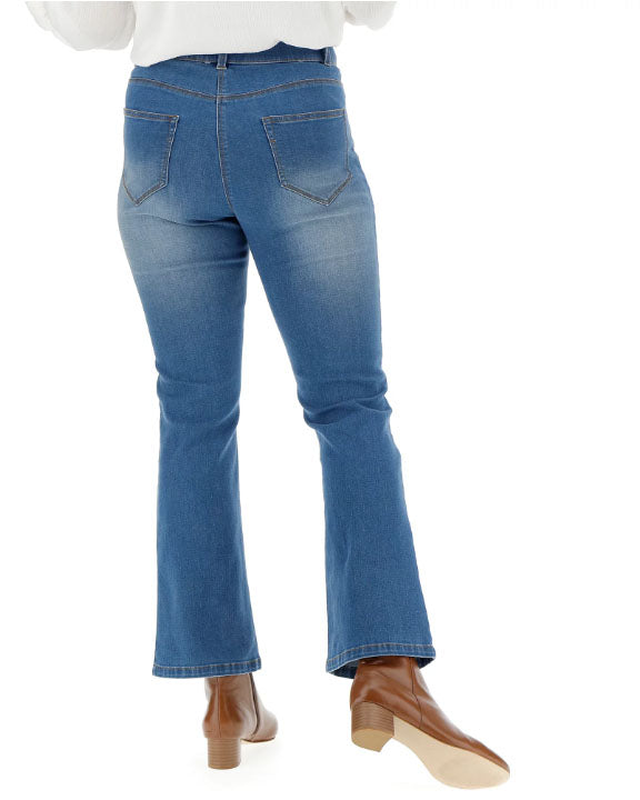 Mid Rise Bootcut Pants