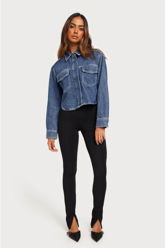 CROP DNM SHIRT