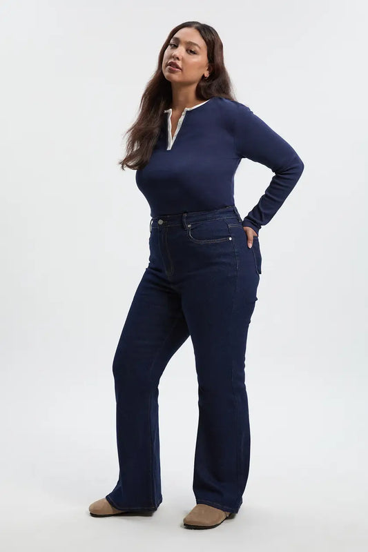 High Waisted Bootcut Jeans