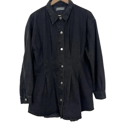 Premium Black Denim Tunic Shirt