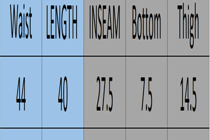 The high-rise fit and tapered leg