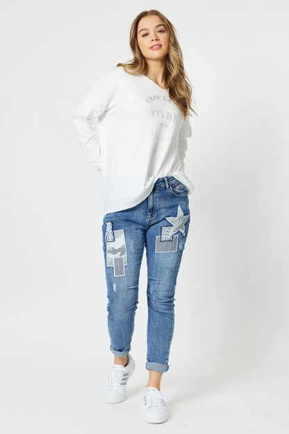 PATCH DENIM JEAN